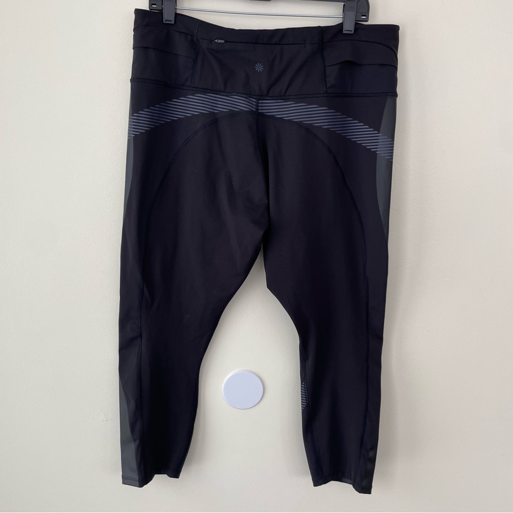 Athleta X Allyson Felix Legend 7/8 tights Leggings Medieval Violet Navy Blue 2X - Picture 8 of 13